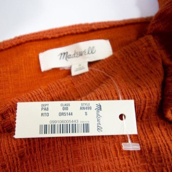 Madewell Crosshatch Ruffled Top - Picture 4 of 16